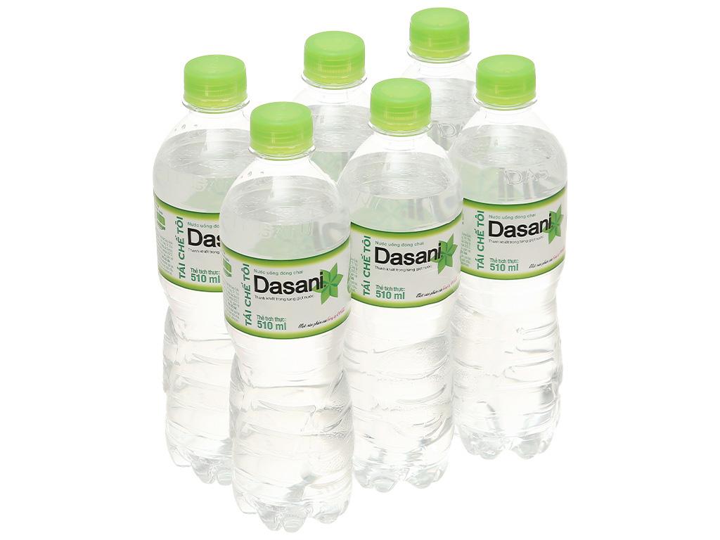 Nước Tinh Khiết Dasani Chai 510ml(lốc 6 chai)